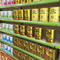 O supermercado das lojas arquiva a cremalheira do armazenamento comercial verde/cinzenta/alaranjada/rosa/azul